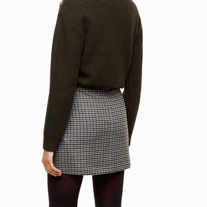 Aritzia Esonne wool plaid mini skirt 2